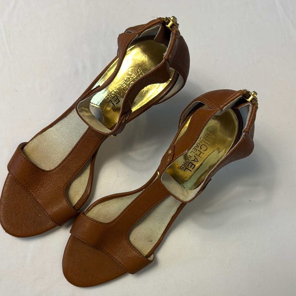 Michael Kors Brown Leather Heels
